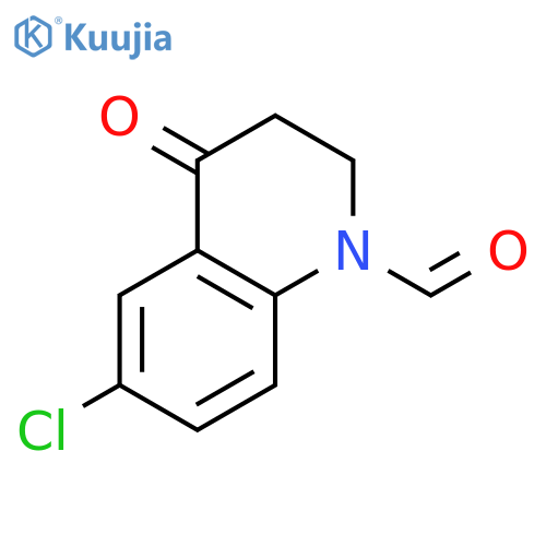 1(2H)-Quinolinecarboxaldehyde, 6-chloro-3,4-dihydro-4-oxo- structure