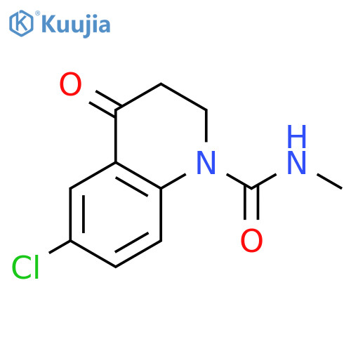 1(2H)-QUINOLINECARBOXAMIDE, 6-CHLORO-3,4-DIHYDRO-N-METHYL-4-OXO- structure