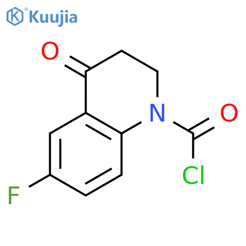 1(2H)-Quinolinecarbonyl chloride, 6-fluoro-3,4-dihydro-4-oxo- structure