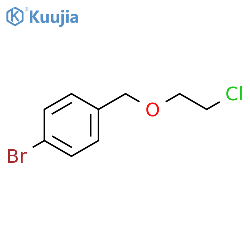BENZENE, 1-BROMO-4-[(2-CHLOROETHOXY)METHYL]- structure