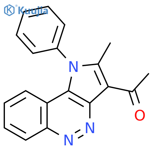 1-(2-Methyl-1-phenylpyrrolo[3,2-c]cinnolin-3-yl)ethanone structure