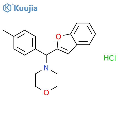 Morpholine, 4-[2-benzofuranyl(4-methylphenyl)methyl]-, hydrochloride structure