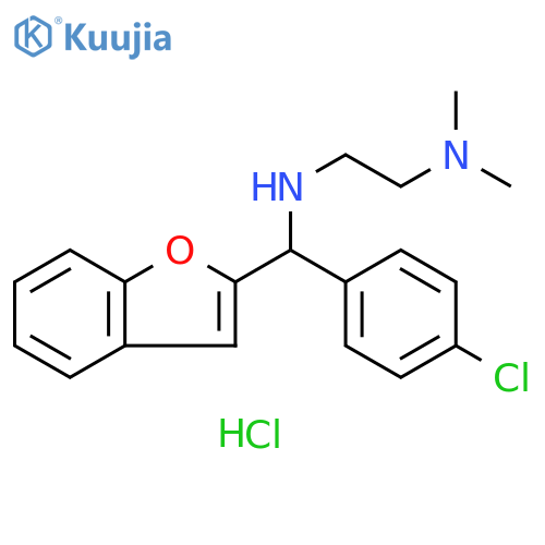1,2-Ethanediamine,N'-[2-benzofuranyl(4-chlorophenyl)methyl]-N,N-dimethyl-,monohydrochloride structure