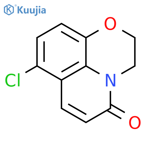 5H-PYRIDO[1,2,3-DE]-1,4-BENZOXAZIN-5-ONE, 8-CHLORO-2,3-DIHYDRO- structure