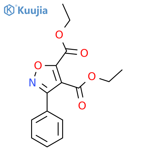 Diethyl 3-phenyl-1,2-oxazole-4,5-dicarboxylate structure