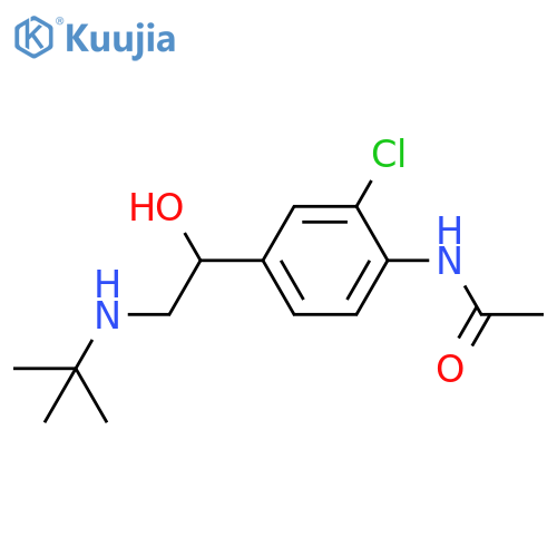 Acetamide,N-[2-chloro-4-[2-[(1,1-dimethylethyl)amino]-1-hydroxyethyl]phenyl]- structure