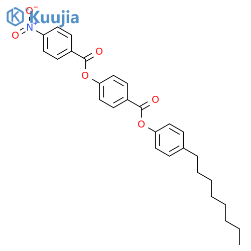 BENZOIC ACID, 4-[(4-NITROBENZOYL)OXY]-, 4-OCTYLPHENYL ESTER structure