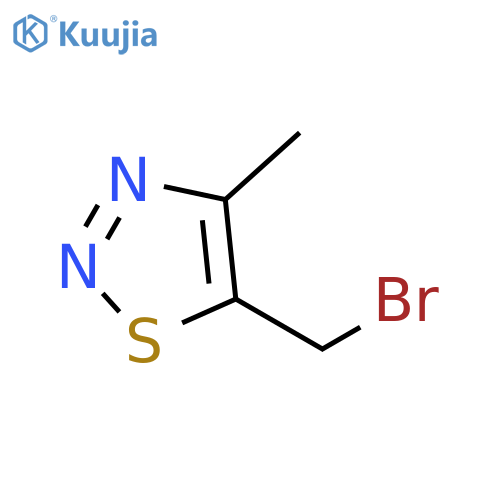5-(bromomethyl)-4-methyl-1,2,3-thiadiazole structure