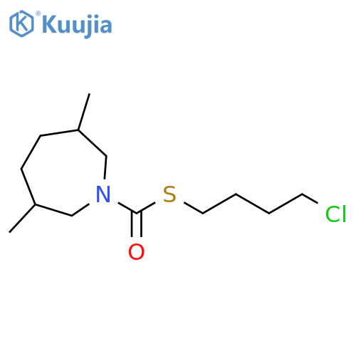 1H-Azepine-1-carbothioic acid, hexahydro-3,6-dimethyl-,S-(4-chlorobutyl) ester structure