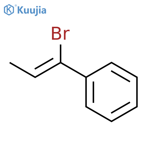 Benzene, (1-bromo-1-propenyl)- structure