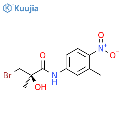 Propanamide, 3-bromo-2-hydroxy-2-methyl-N-(3-methyl-4-nitrophenyl)-, (2R)- structure
