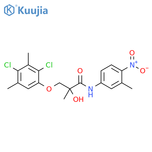 Propanamide,3-(2,4-dichloro-3,5-dimethylphenoxy)-2-hydroxy-2-methyl-N-(3-methyl-4-nitrophenyl)- structure