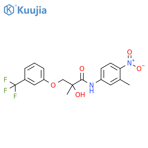 Propanamide, 2-hydroxy-2-methyl-N-(3-methyl-4-nitrophenyl)-3-[3-(trifluoromethyl)phenoxy]- structure