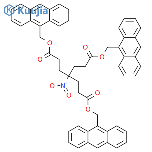 Heptanedioic acid, 4-[3-(9-anthracenylmethoxy)-3-oxopropyl]-4-nitro-, 1,7-bis(9-anthracenylmethyl) ester structure