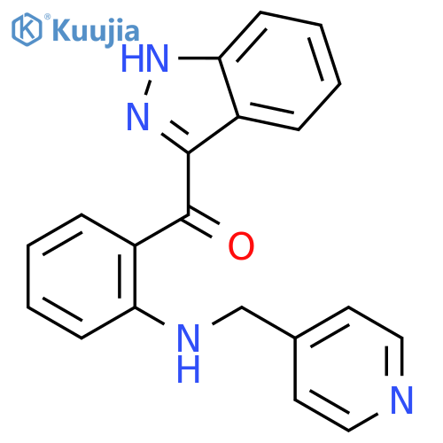 Methanone, 1H-indazol-3-yl[2-[(4-pyridinylmethyl)amino]phenyl]- structure