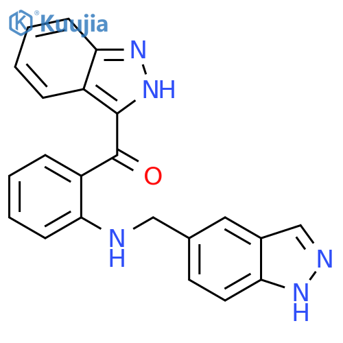 Methanone, 1H-indazol-3-yl[2-[(1H-indazol-5-ylmethyl)amino]phenyl]- structure