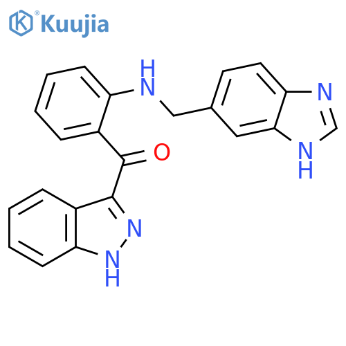 Methanone,[2-[(1H-benzimidazol-5-ylmethyl)amino]phenyl]-1H-indazol-3-yl- structure