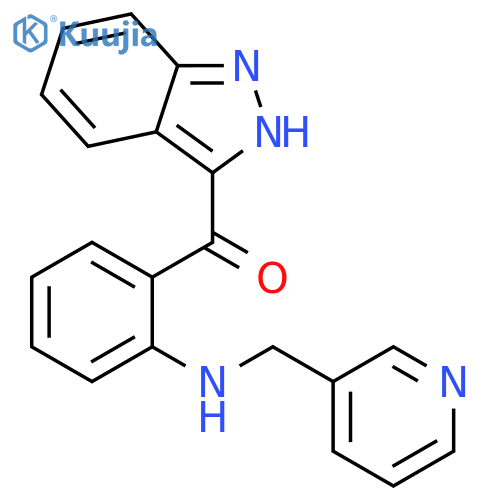 Methanone, 1H-indazol-3-yl[2-[(3-pyridinylmethyl)amino]phenyl]- structure