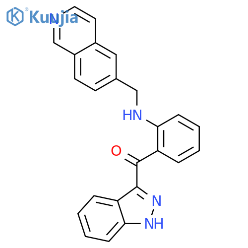 Methanone, 1H-indazol-3-yl[2-[(6-isoquinolinylmethyl)amino]phenyl]- structure