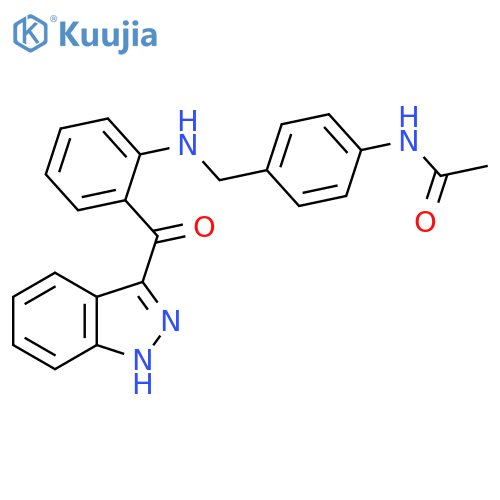 Acetamide, N-[4-[[[2-(1H-indazol-3-ylcarbonyl)phenyl]amino]methyl]phenyl]- structure