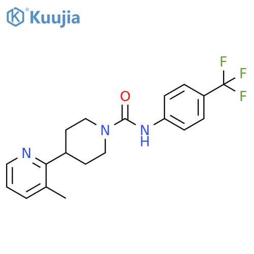 1-Piperidinecarboxamide,4-(3-methyl-2-pyridinyl)-N-[4-(trifluoromethyl)phenyl]- structure
