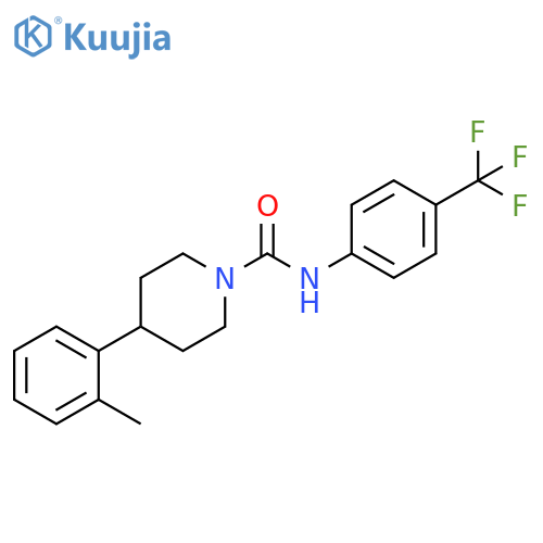 1-Piperidinecarboxamide,4-(2-methylphenyl)-N-[4-(trifluoromethyl)phenyl]- structure