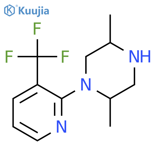 Piperazine, 2,5-dimethyl-1-[3-(trifluoromethyl)-2-pyridinyl]- structure