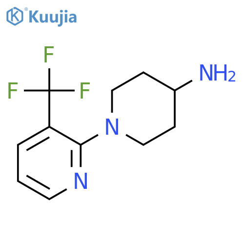 1-(3-(trifluoromethyl)pyridin-2-yl)piperidin-4-amine structure