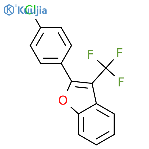 Benzofuran, 2-(4-chlorophenyl)-3-(trifluoromethyl)- structure
