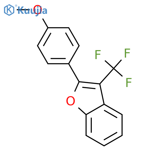Benzofuran, 2-(4-methoxyphenyl)-3-(trifluoromethyl)- structure