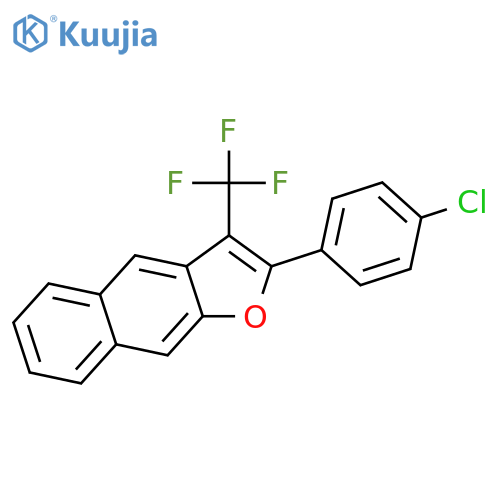 Naphtho[2,3-b]furan, 2-(4-chlorophenyl)-3-(trifluoromethyl)- structure