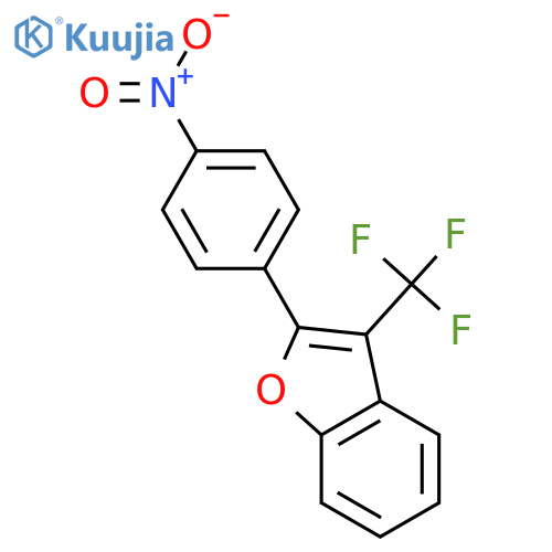 Benzofuran, 2-(4-nitrophenyl)-3-(trifluoromethyl)- structure