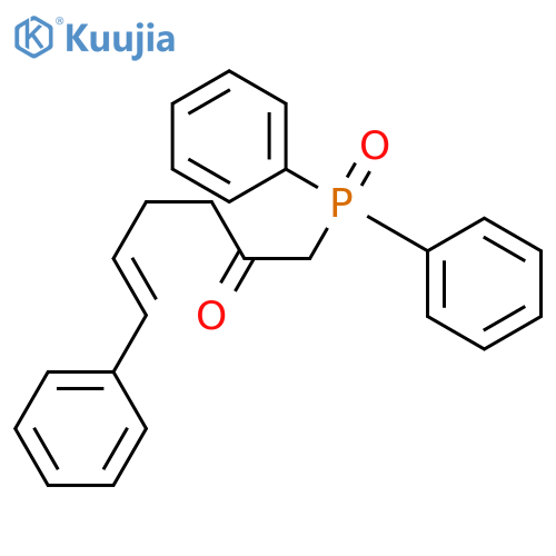 5-Hexen-2-one, 1-(diphenylphosphinyl)-6-phenyl-, (5E)- structure