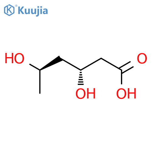 Hexanoic acid, 3,5-dihydroxy-, (3R,5R)- structure