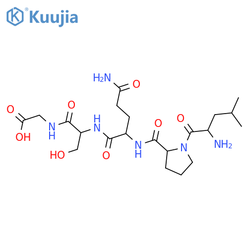 Glycine, L-leucyl-L-prolyl-L-glutaminyl-L-seryl- structure