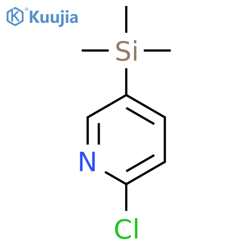 Pyridine, 2-chloro-5-(trimethylsilyl)- structure