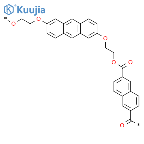 POLY(OXY-1,2-ETHANEDIYLOXY-2,6-ANTHRACENEDIYLOXY-1,2-ETHANEDIYLOXYCARBONYL-2,6-NAPHTHALENEDIYLCARBONYL) structure
