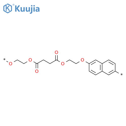 Poly[oxy-1,2-ethanediyloxy(1,4-dioxo-1,4-butanediyl)oxy-1,2-ethanediyloxy-2,6-naphthalenediyl] structure