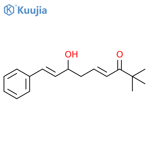4,8-Nonadien-3-one, 7-hydroxy-2,2-dimethyl-9-phenyl-, (4E,7R,8E)- structure