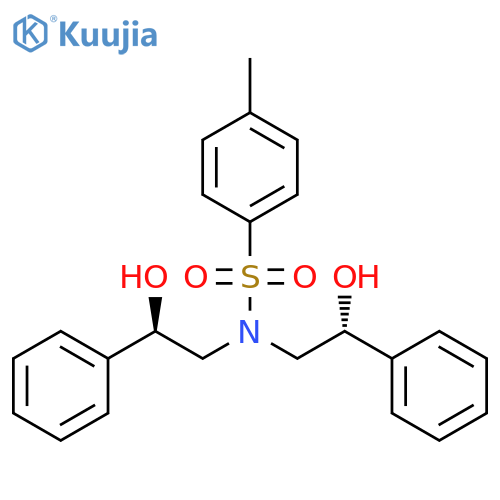 Benzenesulfonamide, N,N-bis[(2R)-2-hydroxy-2-phenylethyl]-4-methyl-,rel- structure