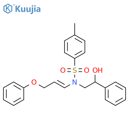 Benzenesulfonamide,N-(2-hydroxy-2-phenylethyl)-4-methyl-N-[(1E)-3-phenoxy-1-propenyl]- structure
