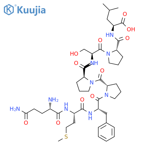 L-Leucine, L-glutaminyl-L-methionyl-L-phenylalanyl-L-prolyl-L-prolyl-L-seryl-L-prolyl- (9CI) structure