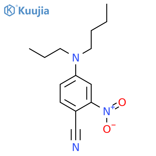 Benzonitrile, 4-(butylpropylamino)-2-nitro- structure
