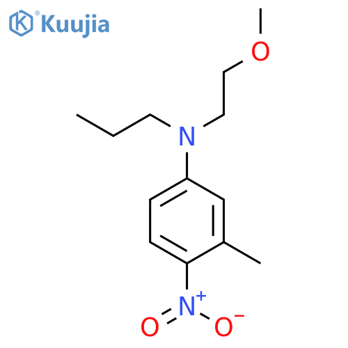 Benzenamine, N-(2-methoxyethyl)-3-methyl-4-nitro-N-propyl- structure