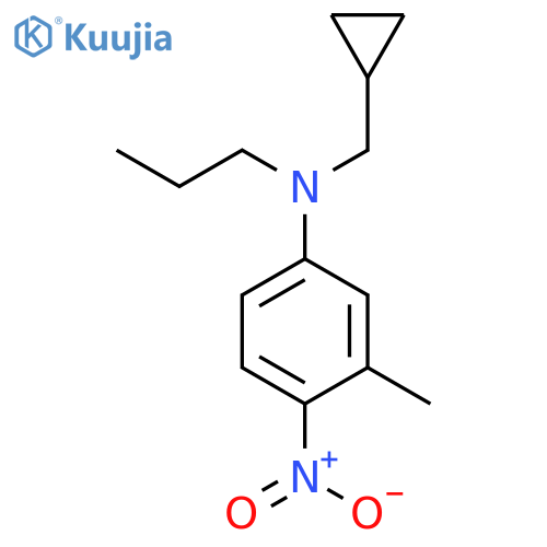 Benzenamine, N-(cyclopropylmethyl)-3-methyl-4-nitro-N-propyl- structure