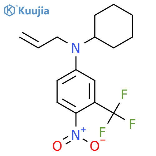 Benzenamine, N-cyclohexyl-4-nitro-N-2-propenyl-3-(trifluoromethyl)- structure
