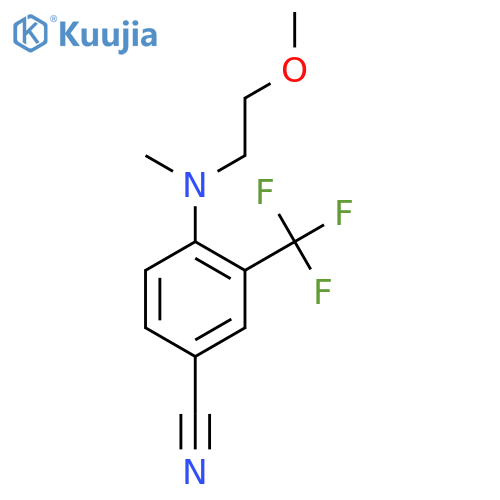 Benzonitrile, 4-[(2-methoxyethyl)methylamino]-3-(trifluoromethyl)- structure