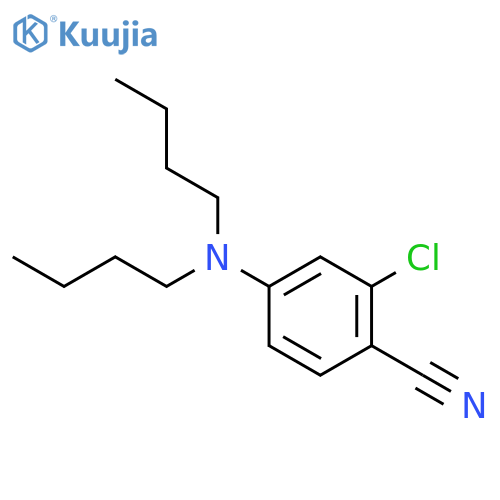 Benzonitrile, 2-chloro-4-(dibutylamino)- structure