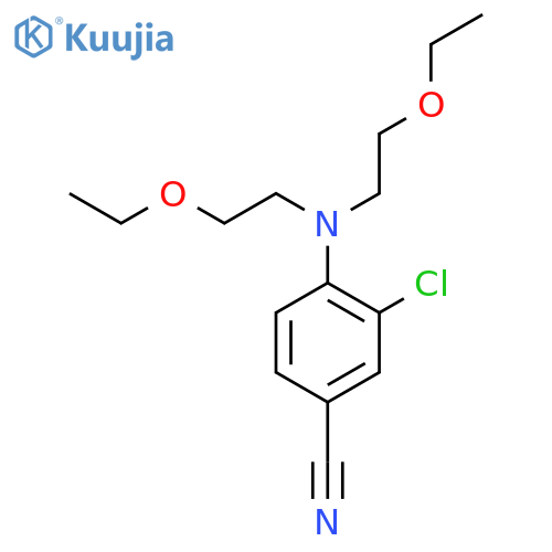 Benzonitrile, 4-[bis(2-ethoxyethyl)amino]-3-chloro- structure