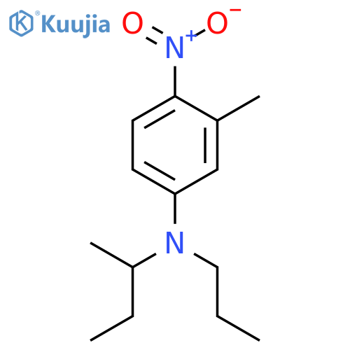 Benzenamine, 3-methyl-N-(1-methylpropyl)-4-nitro-N-propyl- structure
